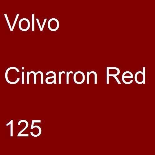 Volvo, Cimarron Red, 125.